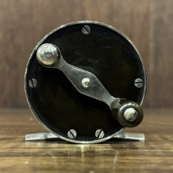 Julius Vomhofe Maker N.Y William Read & Sons Edition Nickel Silver Hard Rubber Fly Reel 3-1/2 ジュリアス ボンホフ ウィリアムリードソンズ ニッケルシルバー ハードラバー トラウト アンティーク ビンテージ フライリール グッドコンディション