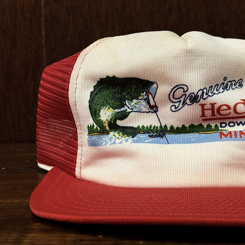 Heddon Dowagiac Minnow Fishing Mesh Cap Made in USA