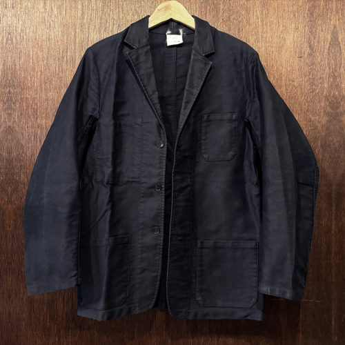 Vetra Black Moleskin Cotton Lapel Style French Work Jacket 40 Mint ベトラ ブラック モールスキン ラペル仕様 オールドタグ フレンチ ワークジャケット ミントコンディション Vetra Black Moleskin Cotton Lapel Style French Work Jacket 40 Mint ベトラ ブラック モールスキン ラペル仕様 オールドタグ フレンチ ワークジャケット ミントコンディション